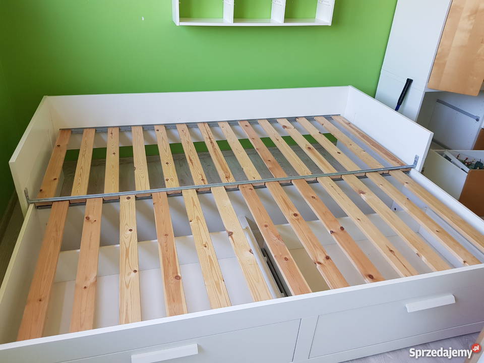 Ikea Brimnes łóżko rozkładane biały Katowice