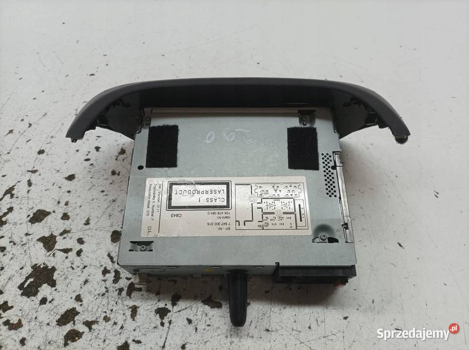 RADIO 7647300316 Citroen Nemo I 2007 świętokrzyskie