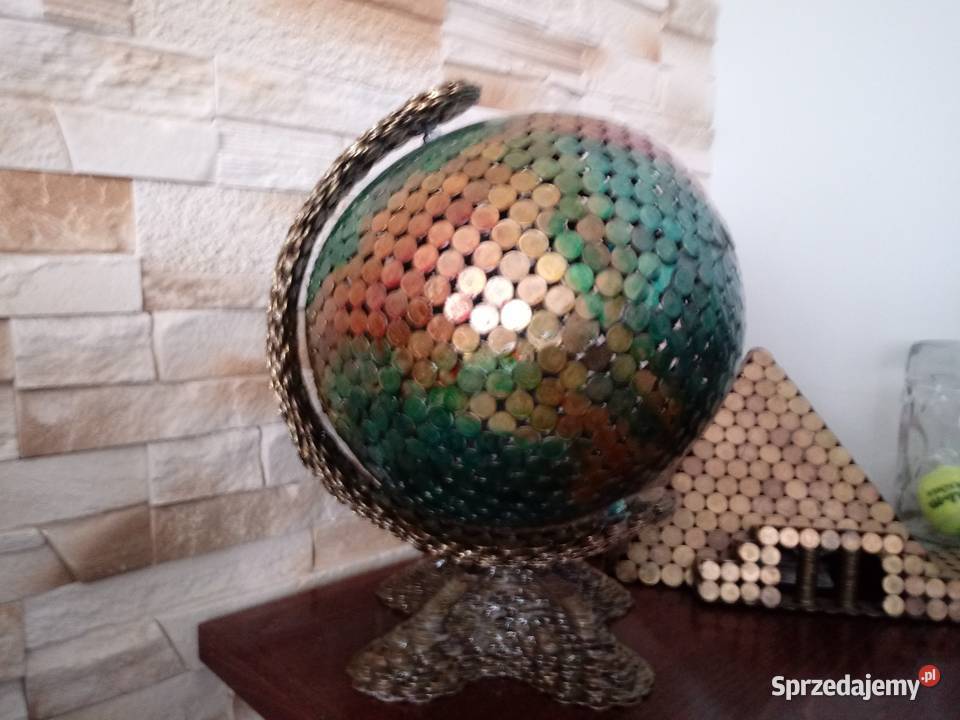 Ręcznie wykonany globus z polskich monet Gorzów Wielkopolski sprzedam