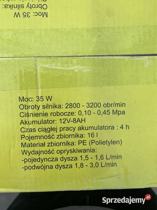 Opryskiwacz elektryczny Warszawa