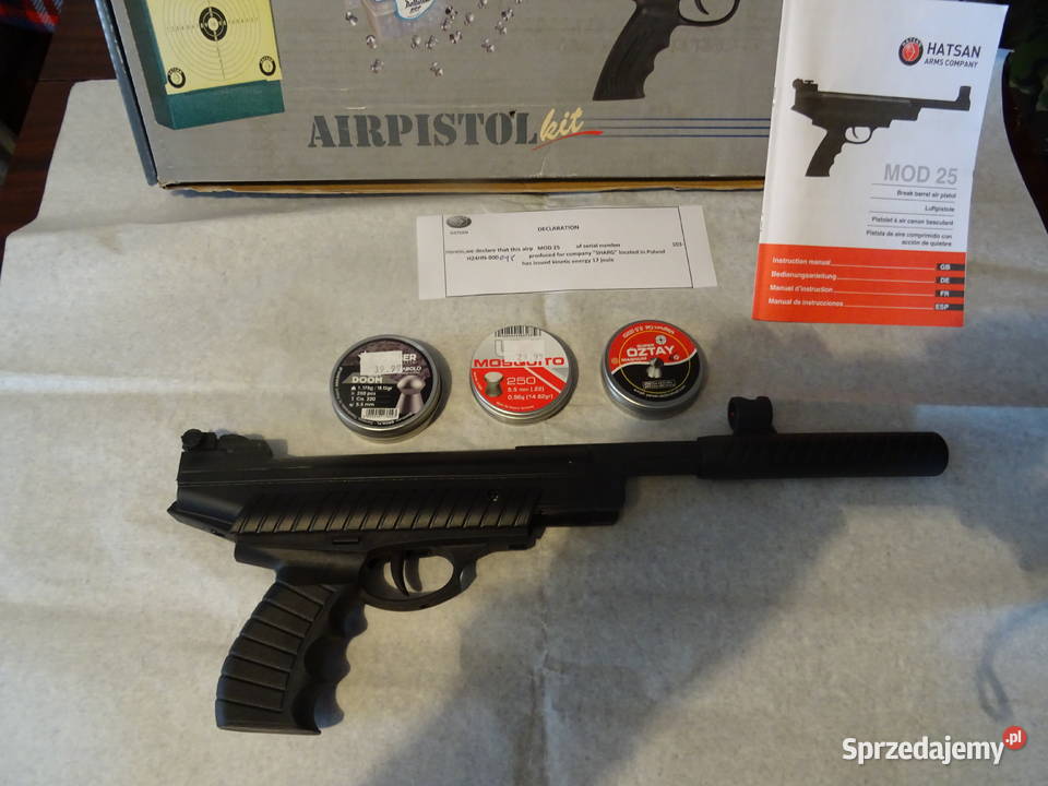 Wiatrówka sprężynowa pistolet kal 55 mm Hatsan Lubartów