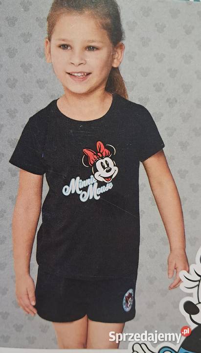 Piżama dziecięca dziewczynki z nadrukiem Minnie dziewczynka Wąsewo