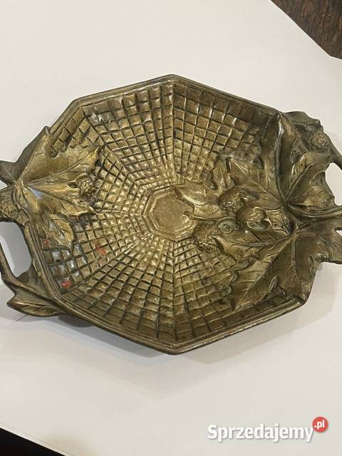 Secesyjna Patera z Mosiądzu sprzedam