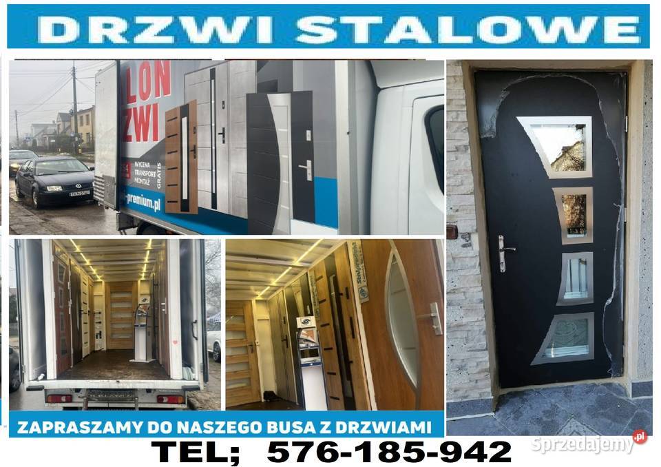 Drzwi zewnętrzne z montażem ręki