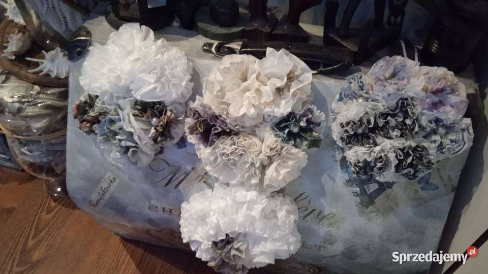 ZAWIESZKI WIANUSZKI Z BIBUŁKI rękodzieło Rękodzieło Piła