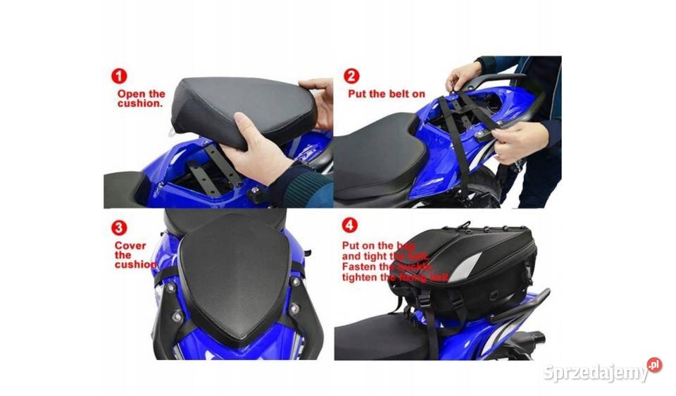 TORBA MOTOCYKLOWA NA TYŁ ZADUPEK PLECAK śląskie Sosnowiec