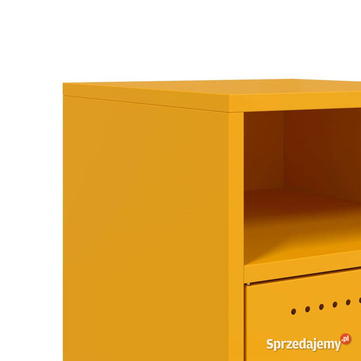 Szafka nocna musztardowa 36x39x59 stal WM846722 Warszawa