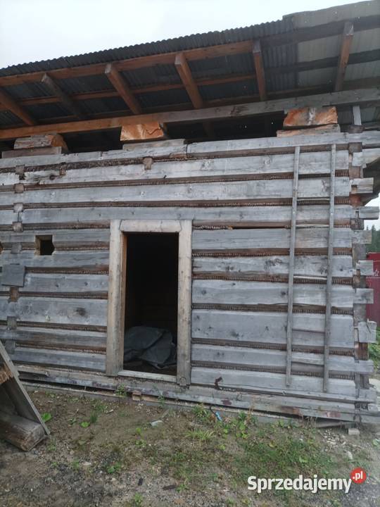 Drewniany budynek zrębowy Kościelisko