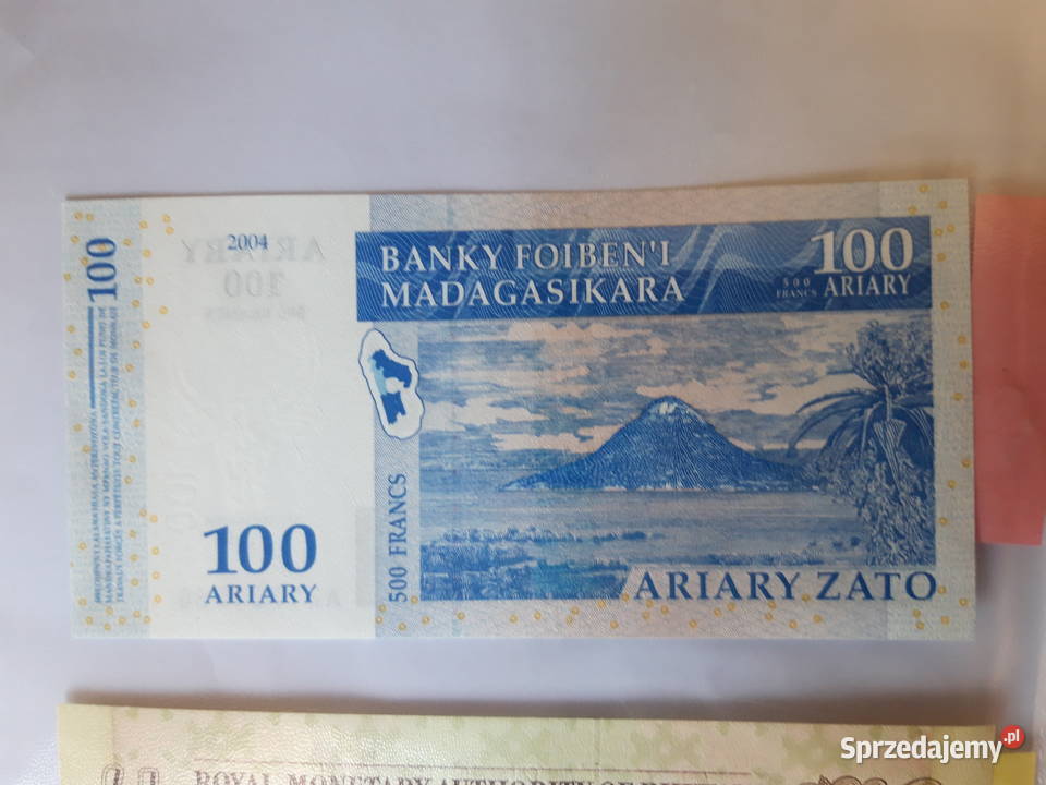 Banknot kolekcjonerski Bhutan Madagaskar śląskie Ruda Śląska sprzedam