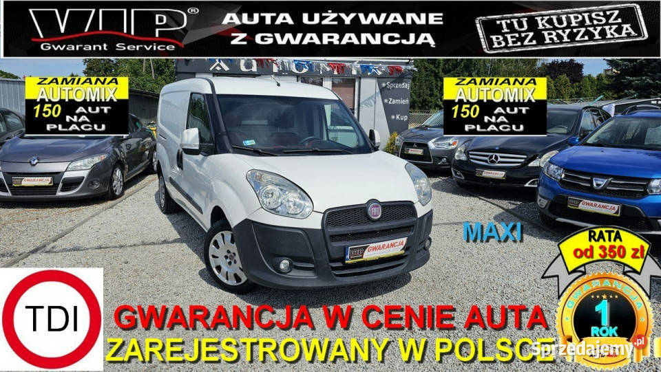 Fiat Doblo 13 D Super stan MAXI Gwarancja w Świdnica