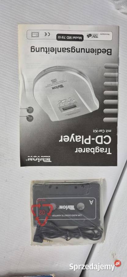 Retro Discman TEVION MD 7910 NOWY Kolekcjonerski Biłgoraj