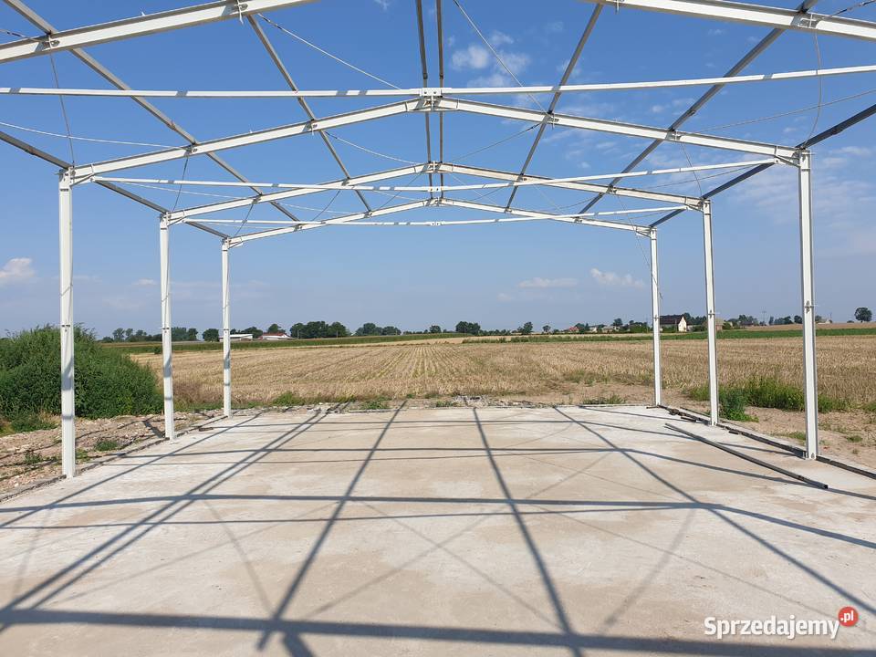 8x20 m Nowa hala z projektem ocynkowana magazyn Skulsk sprzedam