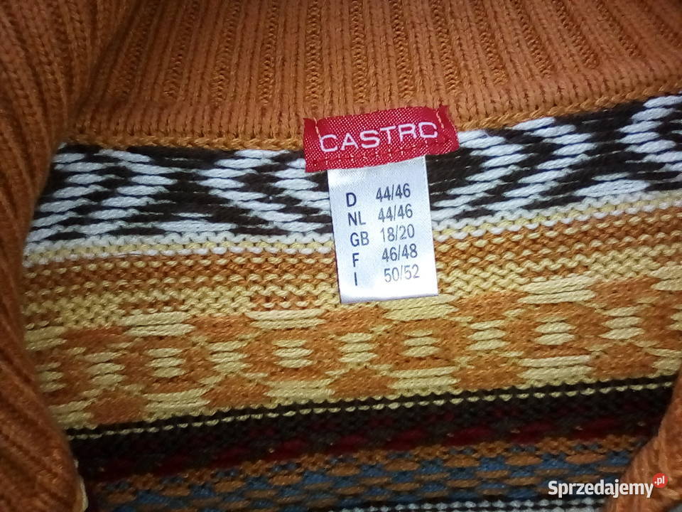 Kardigan damski w kolorach i wzorach etno krótki Prochowice