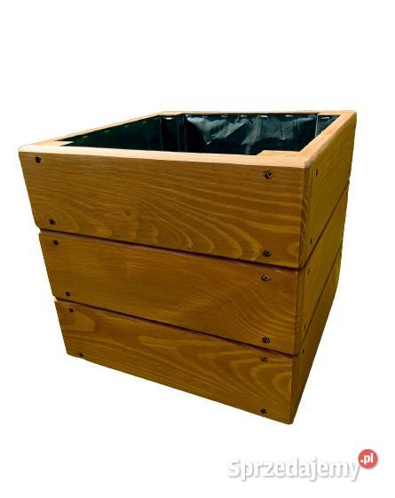 Donica drewniana ogrodowa Masywna 40x40x40 Radomsko