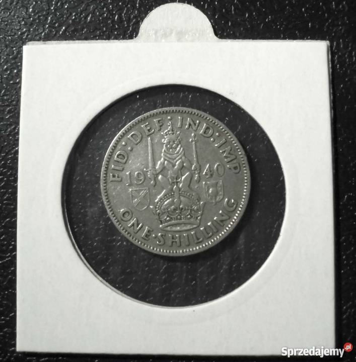 SREBRO Szkocja 1940 1 szyling ładna małopolskie Kraków