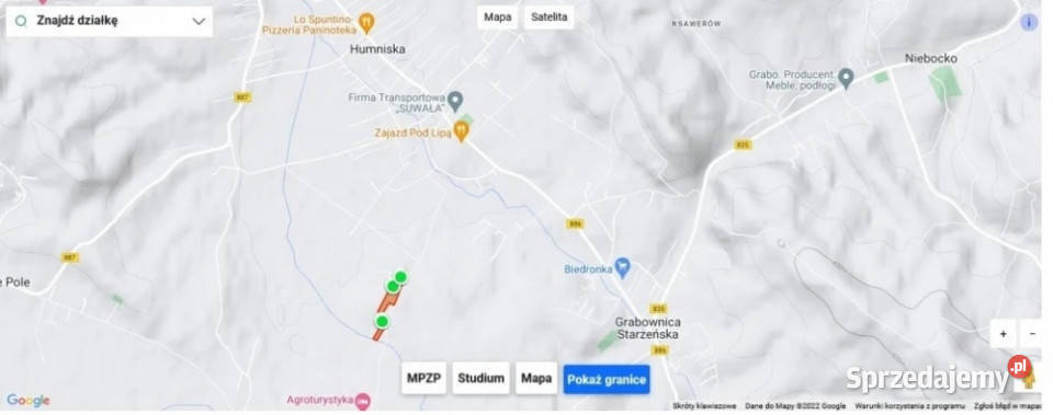 Działka budowlanorolna RANCZO Humniska 711 27400m2