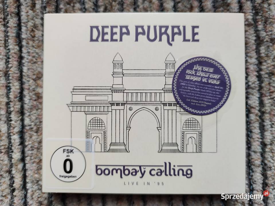 DEEP PURPLE Bombay Calling DVD 2xCD podlaskie Białystok