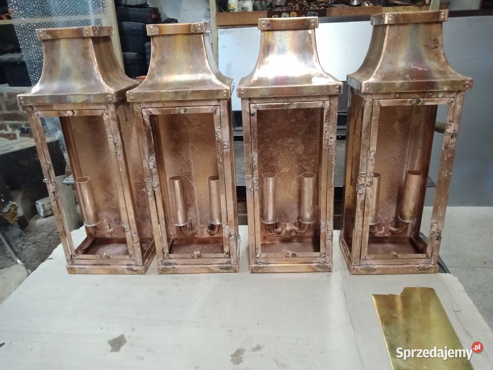 Lampa ogrodowa duża latarenka rękodzieło hand Dzierżoniów