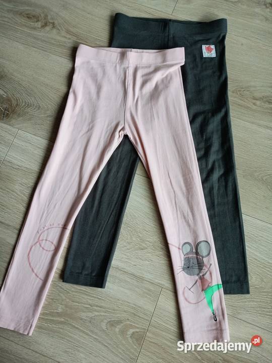 Legginsy dziewczęce 2pak różowe i grafitowe 116 Rozmiar 116 Płock