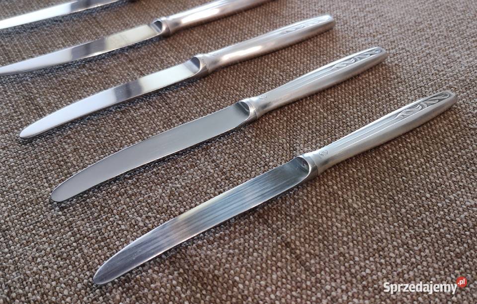 Zestaw posrebrzanych nożyków do owoców HEFRA Katowice