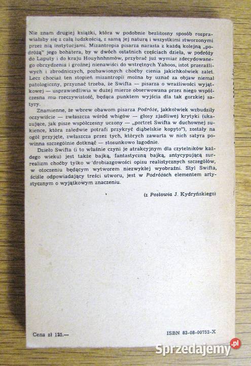 Jonathan Swift Podróże do wielu odległych Rok wydania 1982 Parczew sprzedam