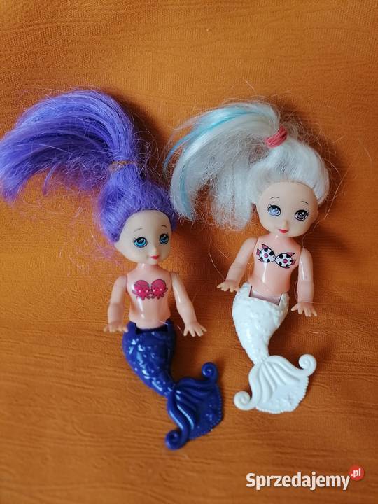Dwie laleczki Chelsea syrenki biała i fioletowa Łódź