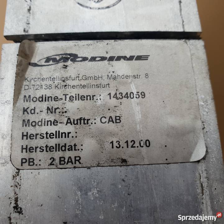 CHŁODNICA POWIETRZA INTERCOOLER chłodnice lubuskie Bieleń