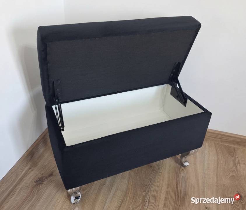 Pufa tapicerowana 60x30 otwierana glamour do Stronie