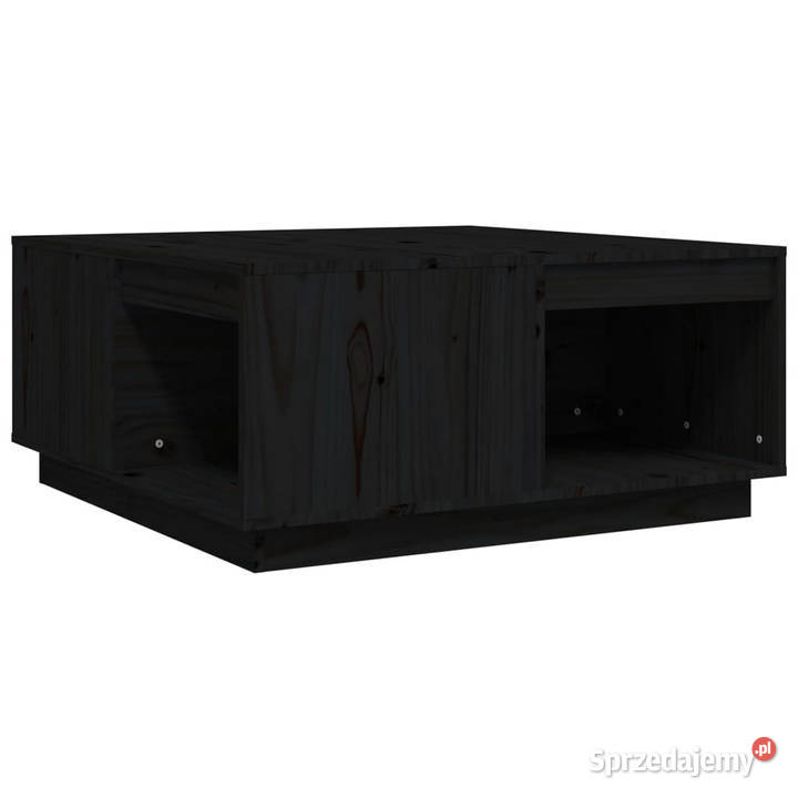 Stolik kawowy czarny 80x81x365 lite drewno Stoły Warszawa