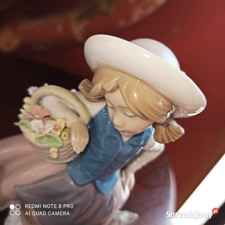 Figurka Daisa Lladro Spain Hand made Z koszykiem pomorskie Gdańsk