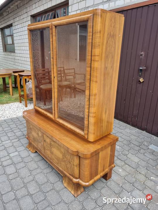 Stara witryna art deco antyk vintage lata prl Meble Raszyn