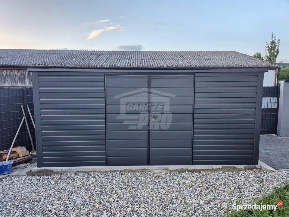 Schowek domek ogrodowy 5x25 brama antracyt dach Siedlce