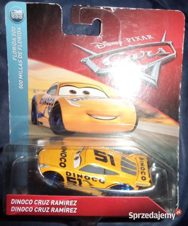 resoraki Disney Pixar Auta Cars 3 dinoco cruz Mattel Rzeszów sprzedam