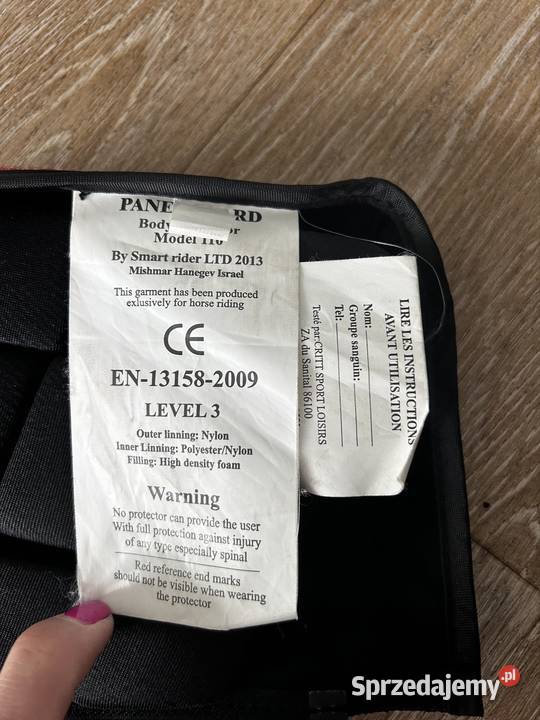 Kamizelka jeździecka kamizelka ochronna Wyszków