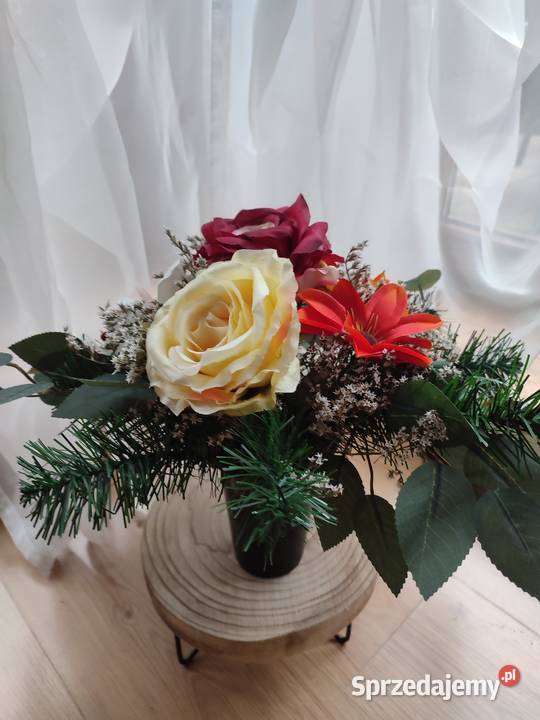 Zestaw na grób zestaw na cmentarz pomnik wielokolorowy Wszystkich Świętych