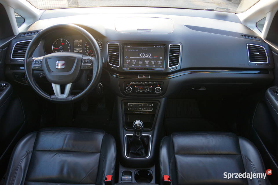 Seat Alhambra 20 TDI CR 140 4x4 7osób Kamera skórzana tapicerka Nowy Sącz