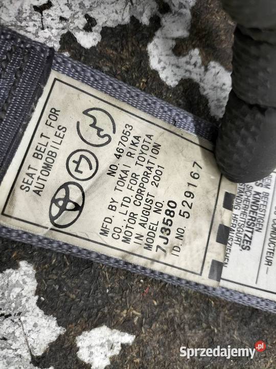 PAS BEZPIECZEŃSTWA LEWY PRAWY TYŁ KPL Toyota