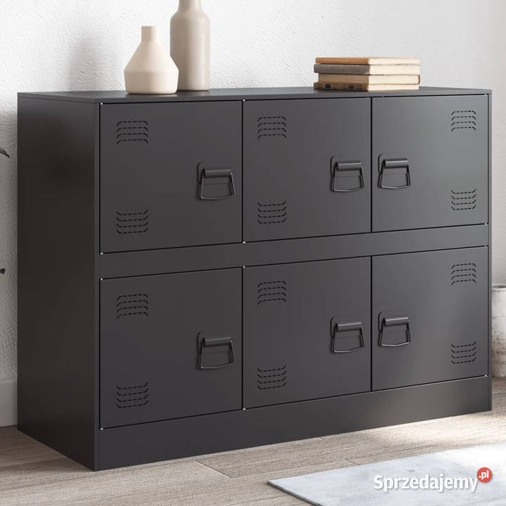 Szafka czarna 99x39x73 stalowa WM841793 mazowieckie Warszawa