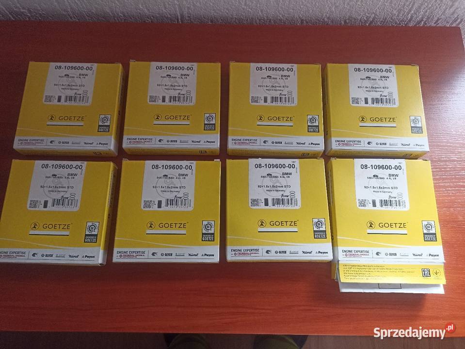 Pierścienie tłokowe Goetze BMW 540i740i840iX5 sprzedam