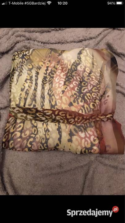 Kolorowa sukienka mgiełka z paskiem i aplikacją wielkopolskie Kłodawa sprzedam