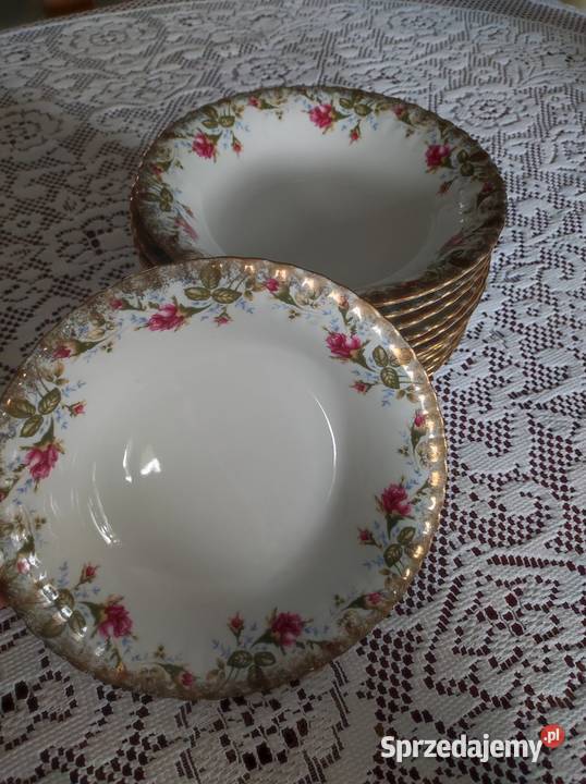 głęboki obiadowy talerz na zupę porcelanowy świętokrzyskie Kielce