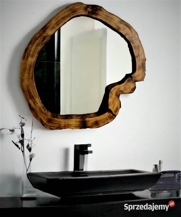 nowoczesne lustro łazienkowe drewniane Rzeszów