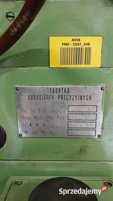 Frezarka uniwersalna AVIA FND 25 AT 2100000 Krobia