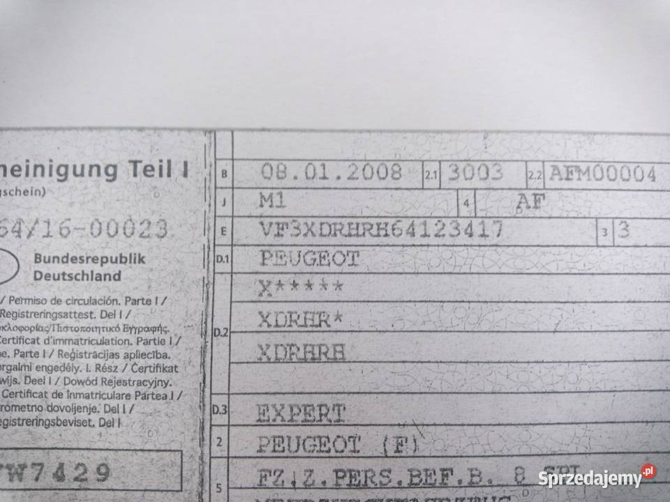 Peugeot expert tepee Scudo Jumpi 8os Żary