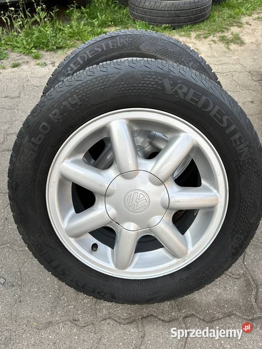 Felgi 14 VW 4x100 opony vredestein Piaseczno