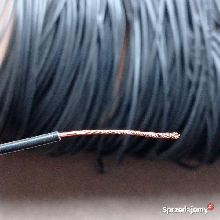 Przewód linka kabel jednożyłowy LGY 1mm2 czarny Kamień Pomorski