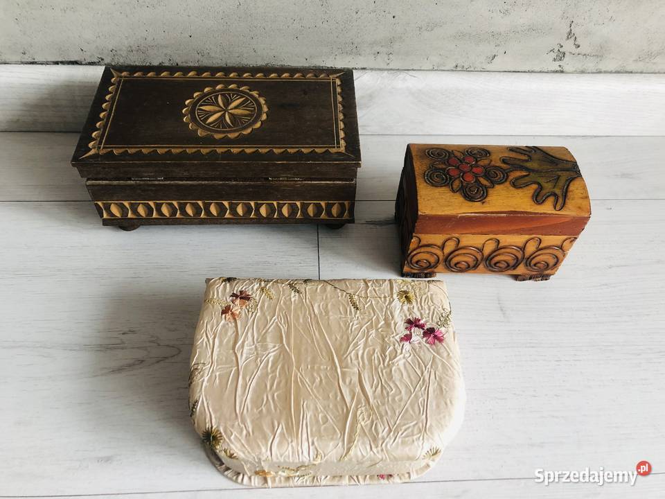 Szkatułka na biżuterie pudełko organizer kuferek Łódź