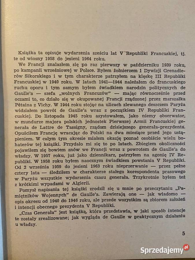 Jan Gerhard Czas generała redakcja Stefan Rok wydania 1965 Pozostałe
