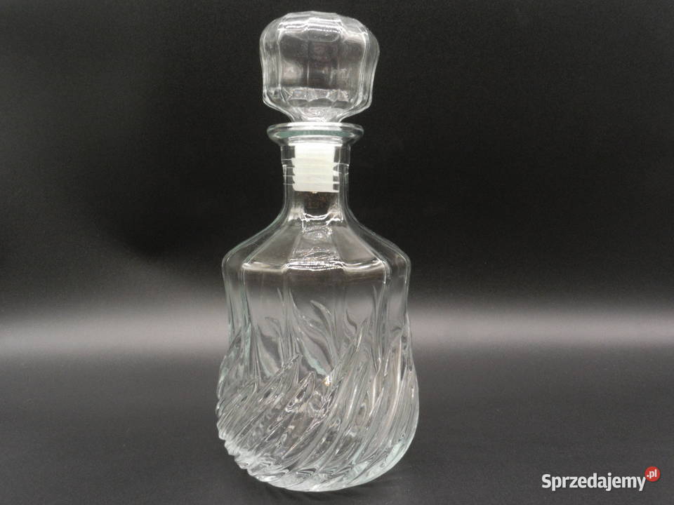 Szklana stara karafka Raszków
