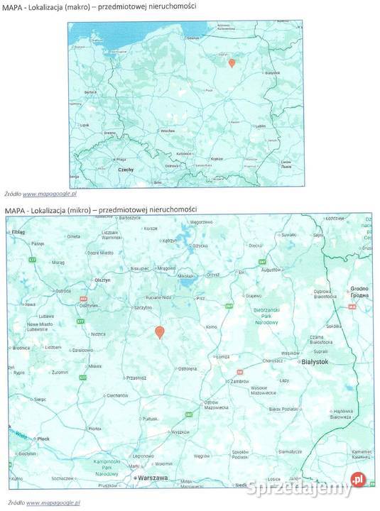 Zalesie dom z działką 1131 m 400000 mazowieckie Myszyniec